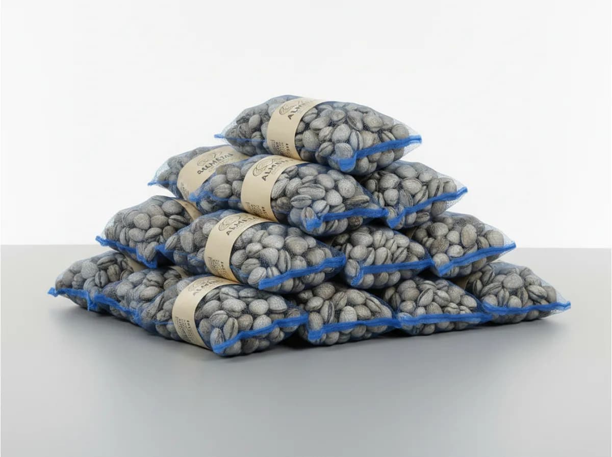 Saco de malla monofilamento para ostras — Textil Villa de Pego